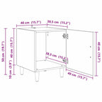 Armario de Noche 2 pcs Roble artesanal 40 x 40 x 50 cm