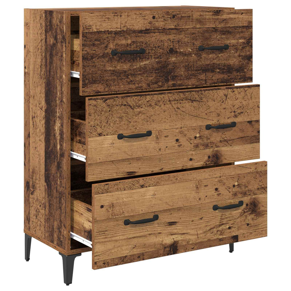 Vitrina con cajón Madera vieja 69,5 x 34 x 90 cm