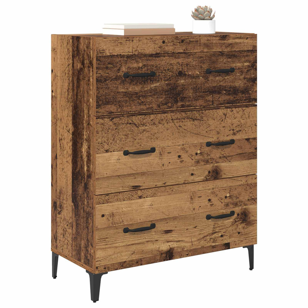 Vitrina con cajón Madera vieja 69,5 x 34 x 90 cm