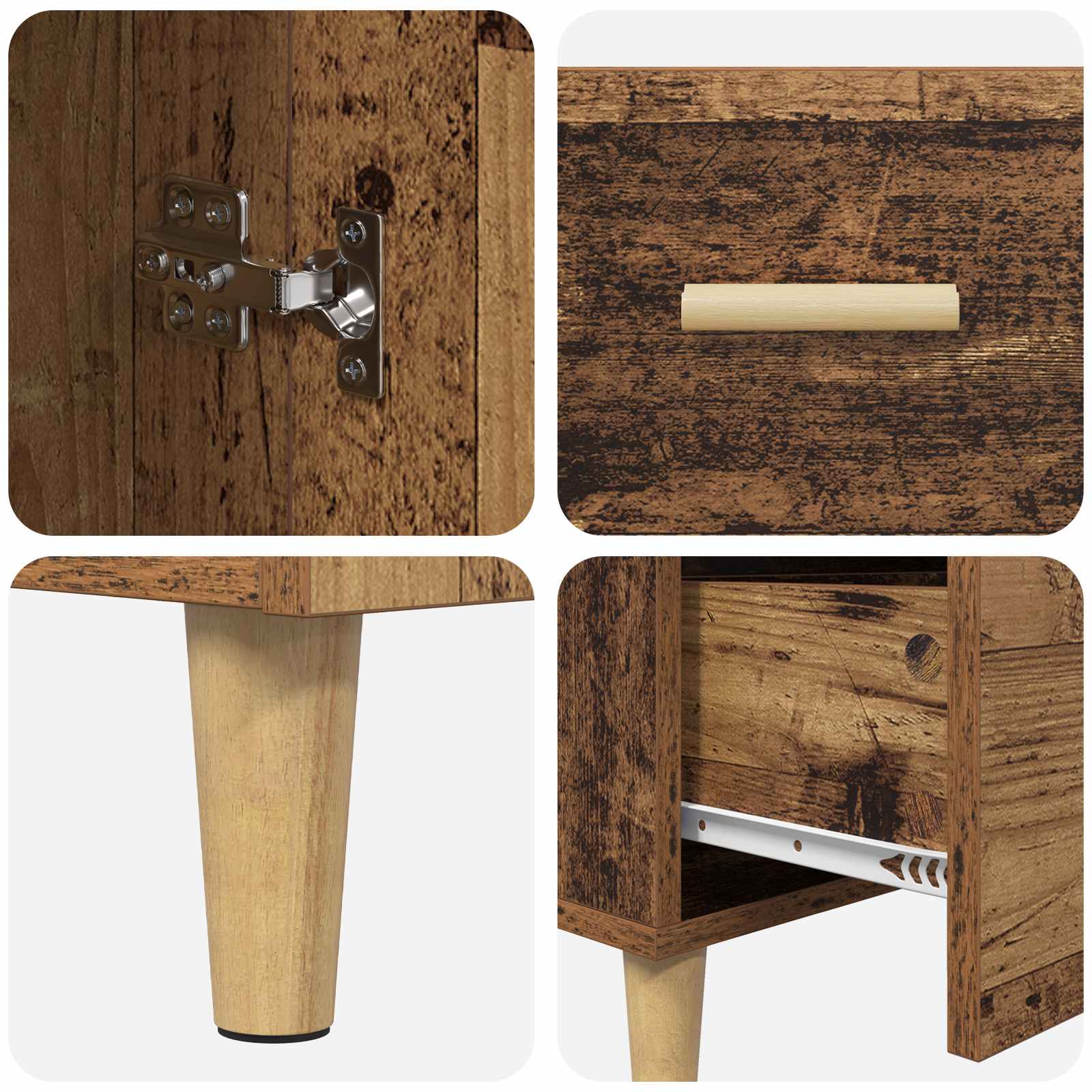 Vitrina Madera vieja 34 x 69.5 x 90 cm Madera contrachapada