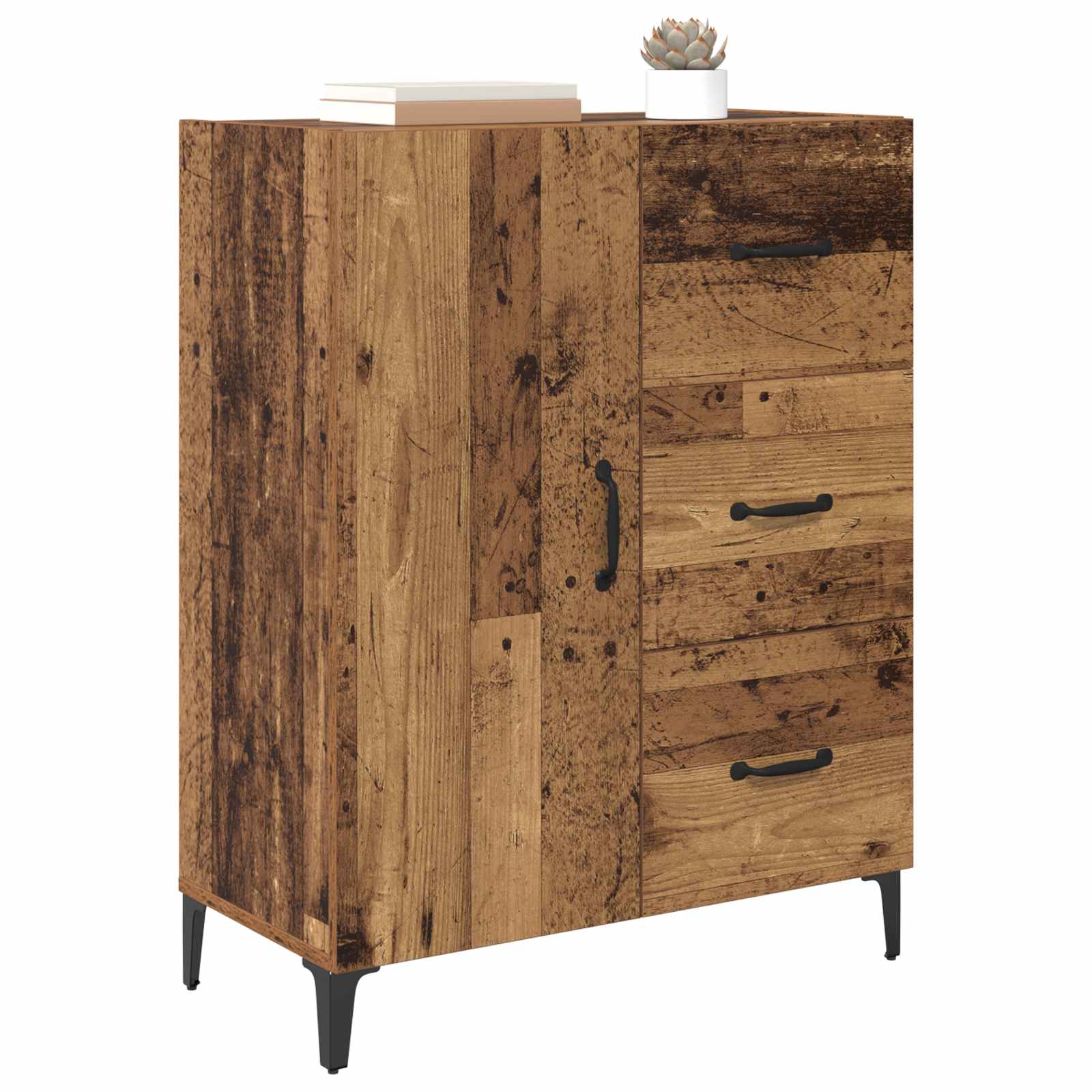 Aparador Madera vieja 69,5 x 34 x 90 cm Madera de ingeniería