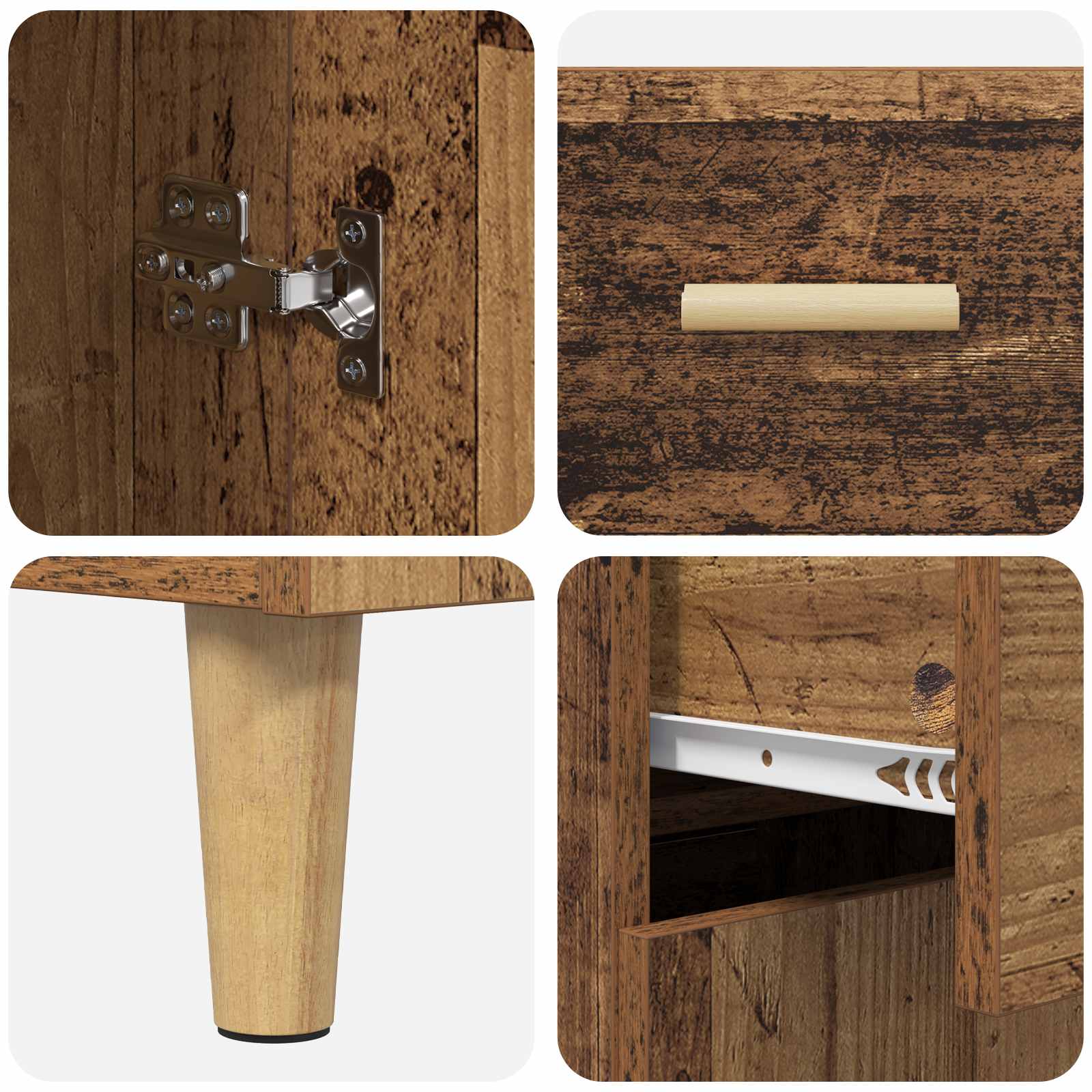 Vitrina Madera vieja 34 x 69.5 x 89 cm Madera contrachapada