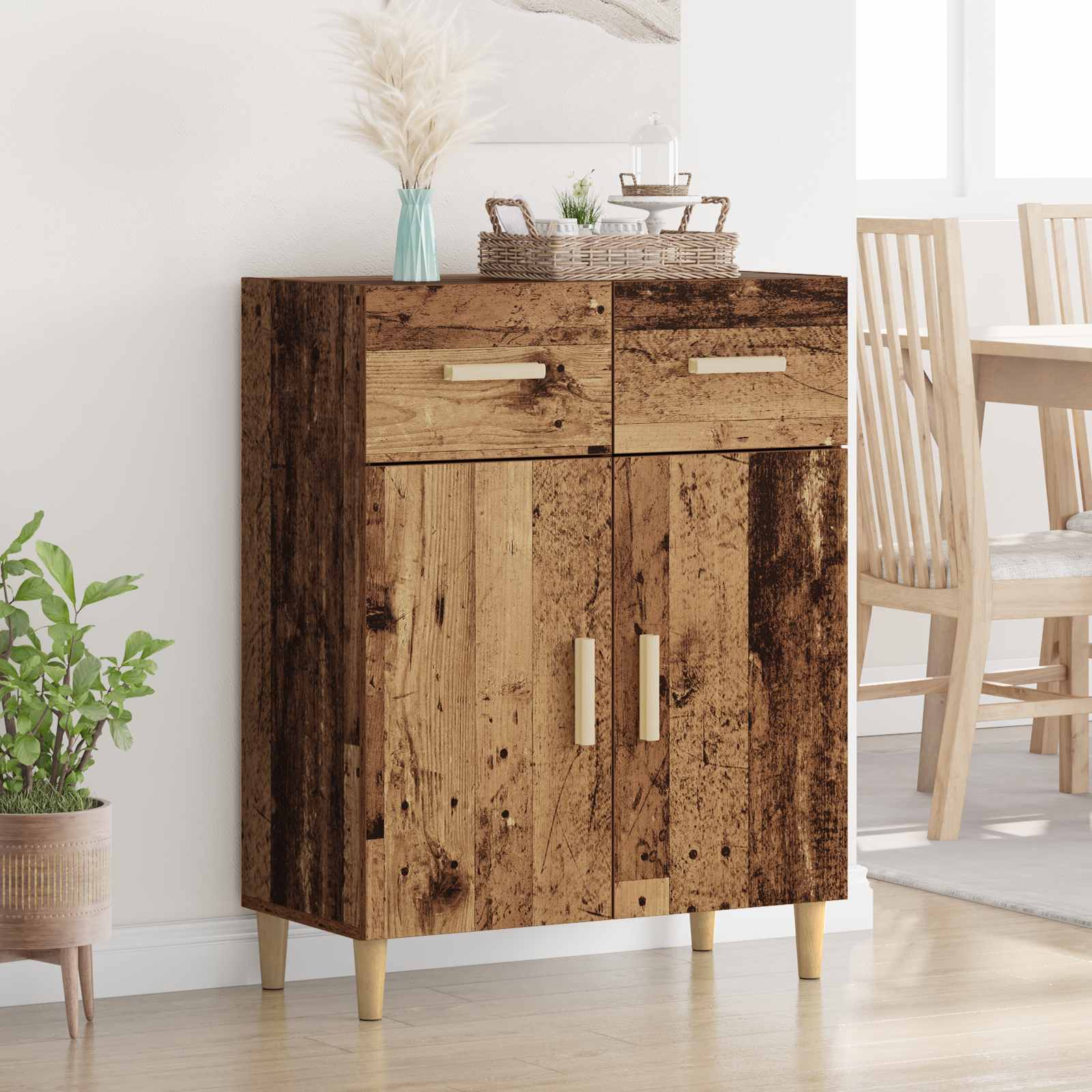 Vitrina Madera vieja 34 x 69.5 x 89 cm Madera contrachapada