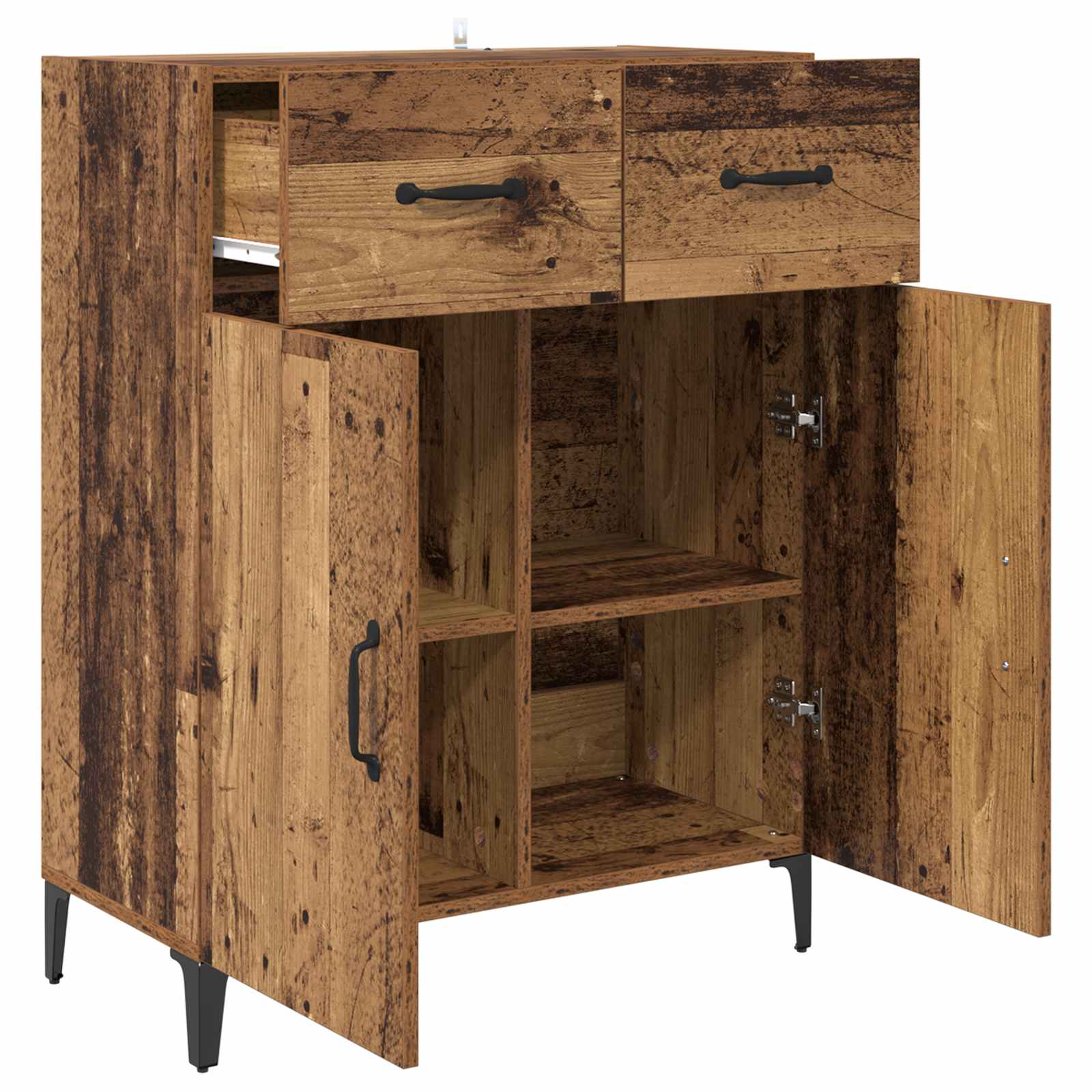 Aparador Madera vieja 69,5 x 34 x 90 cm Madera de ingeniería