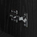 Vitrina Roble negro 34 x 90 x 80 cm Madera contrachapada