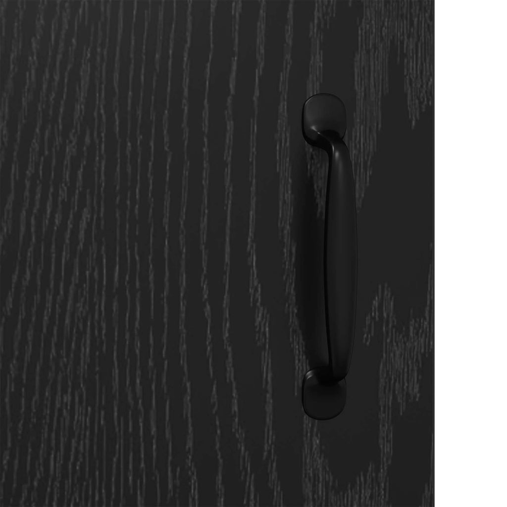 Vitrina Roble negro 34 x 90 x 80 cm Madera contrachapada