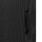 Vitrina Roble negro 34 x 90 x 80 cm Madera contrachapada