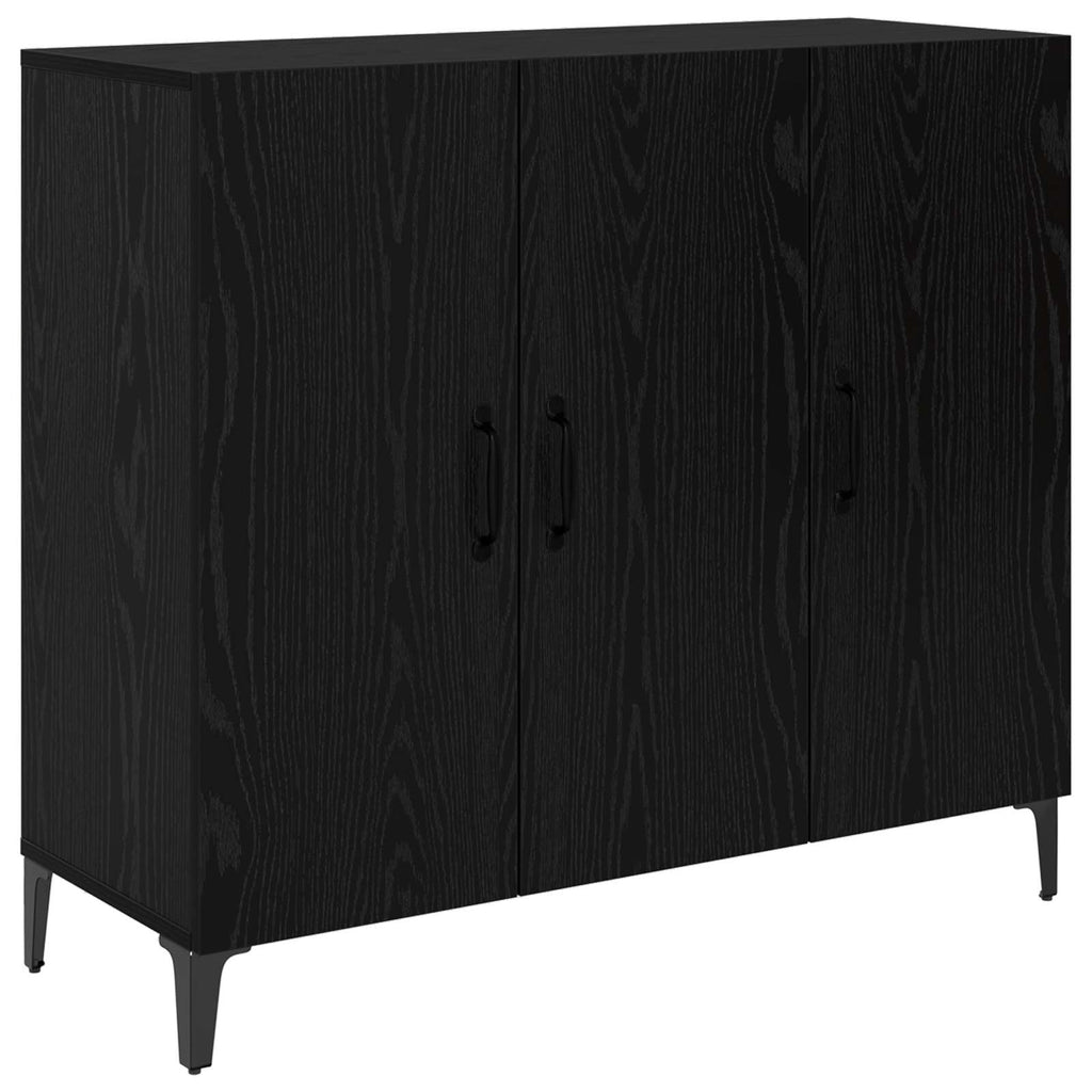 Vitrina Roble negro 34 x 90 x 80 cm Madera contrachapada