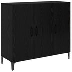 Vitrina Roble negro 34 x 90 x 80 cm Madera contrachapada