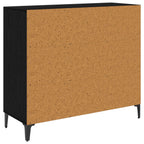 Vitrina Roble negro 34 x 90 x 80 cm Madera contrachapada