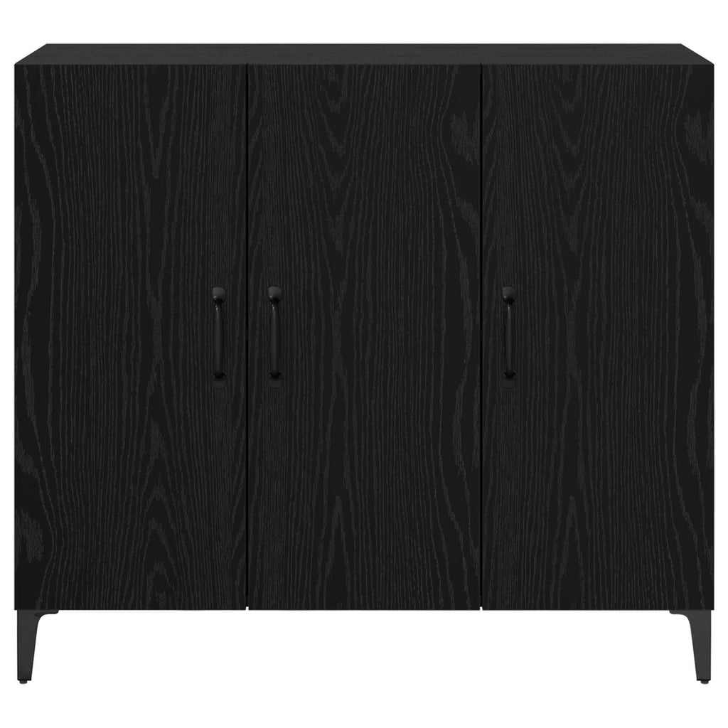 Vitrina Roble negro 34 x 90 x 80 cm Madera contrachapada