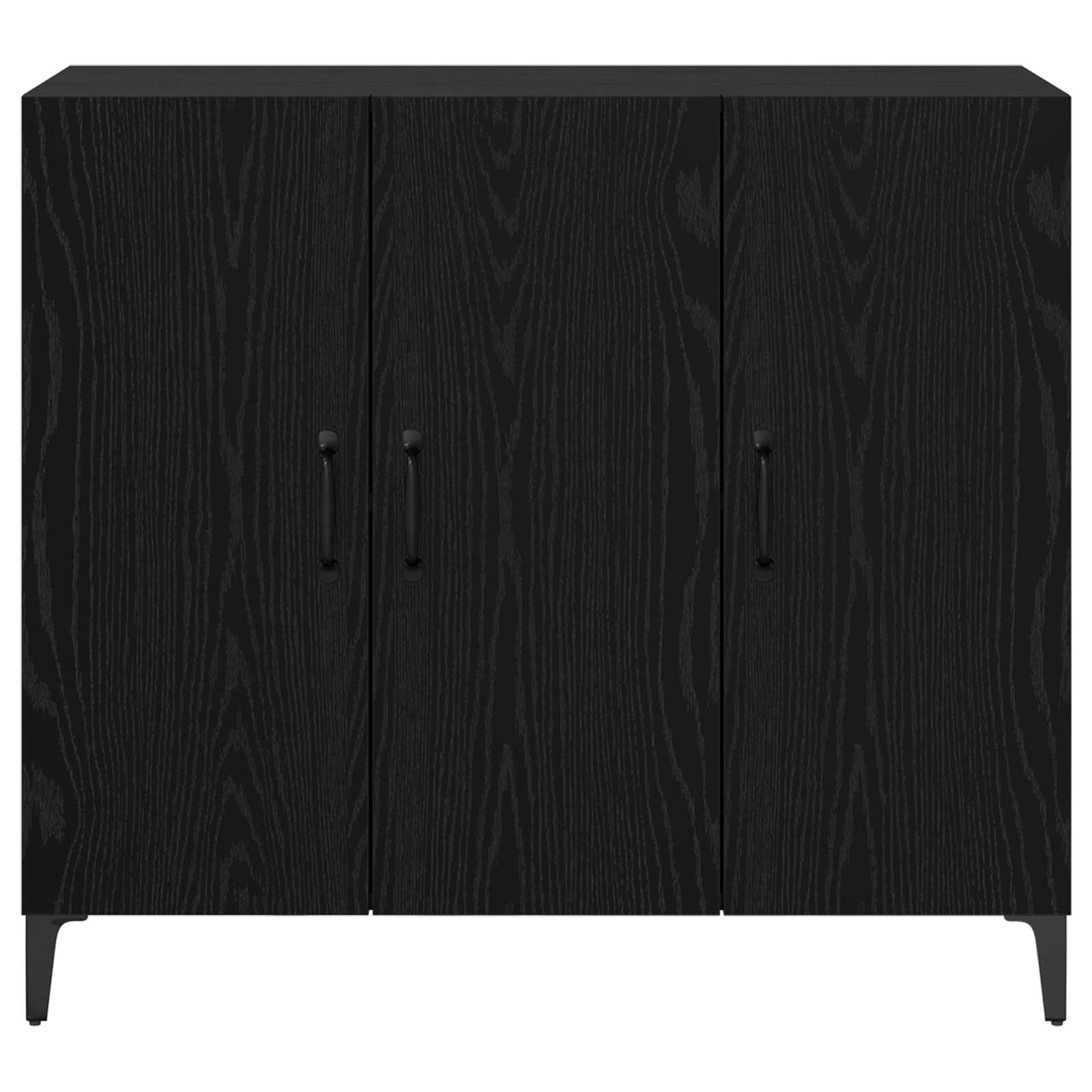 Vitrina Roble negro 34 x 90 x 80 cm Madera contrachapada