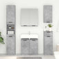 Concrete Gray Bathroom Cabinet with door 64.5 x 33.5 x 59 cm