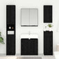 Concrete Gray Bathroom Cabinet with door 64.5 x 33.5 x 59 cm