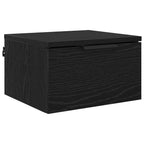 Armario de Noche con cajón 2 pcs Roble Negro 34 x 30 x 20 cm