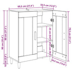 Vitrina Madera Vieja 69,5 x 34 x 90 cm Madera contrachapada