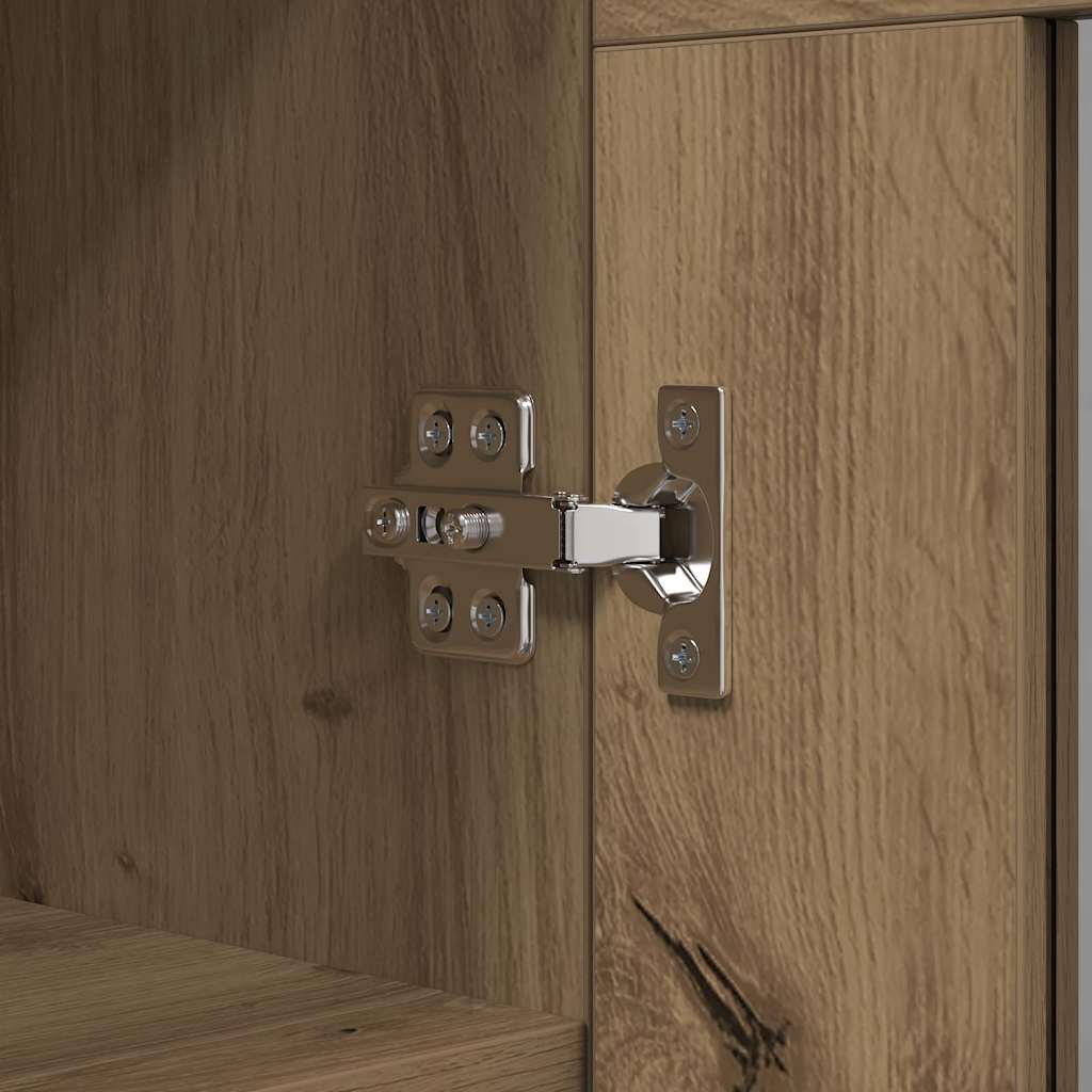 Vitrina Roble artesanal 69,5 x 34 x 90 cm Madera contrachapada