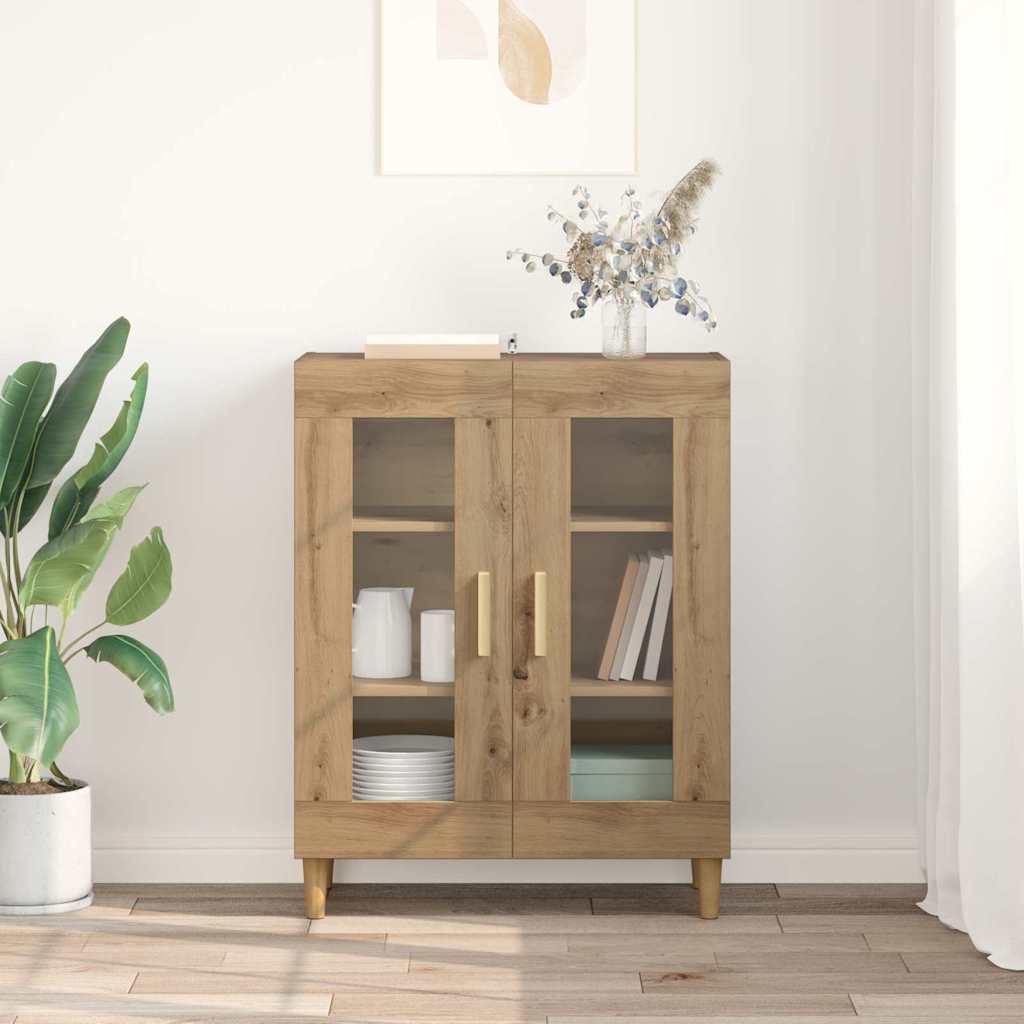Vitrina Roble artesanal 69,5 x 34 x 90 cm Madera contrachapada