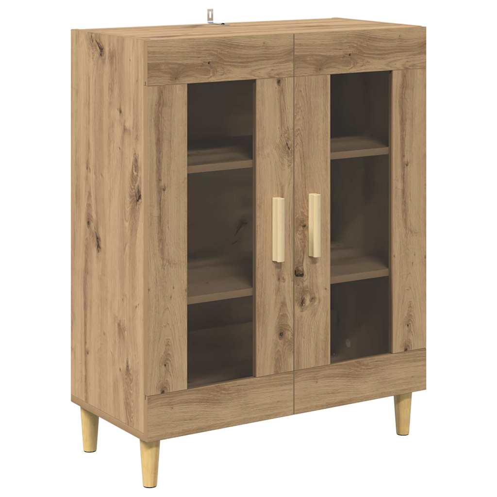 Vitrina Roble artesanal 69,5 x 34 x 90 cm Madera contrachapada
