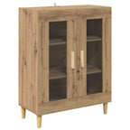 Vitrina Roble artesanal 69,5 x 34 x 90 cm Madera contrachapada