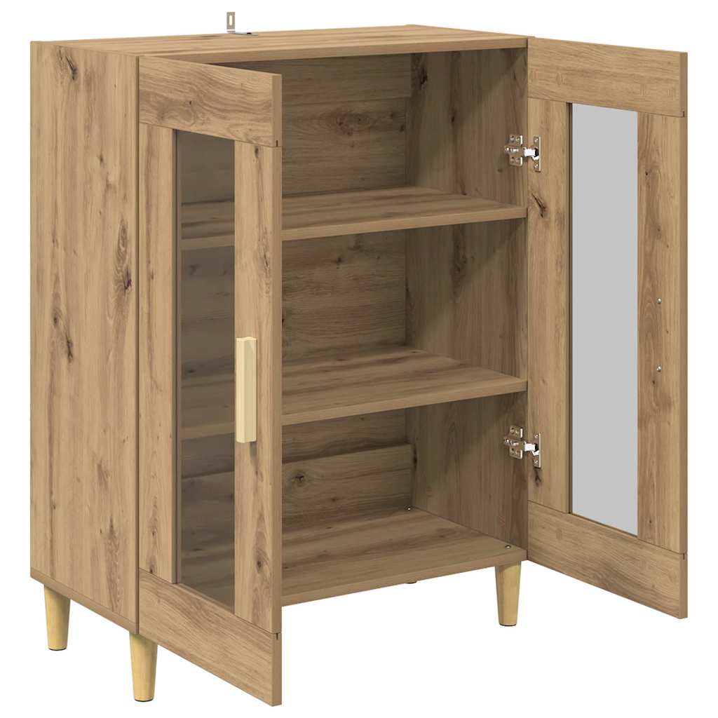 Vitrina Roble artesanal 69,5 x 34 x 90 cm Madera contrachapada