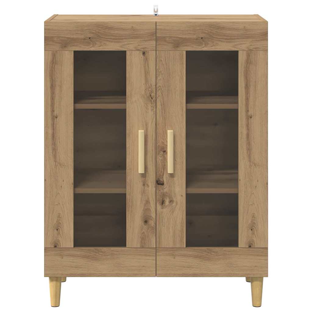 Vitrina Roble artesanal 69,5 x 34 x 90 cm Madera contrachapada