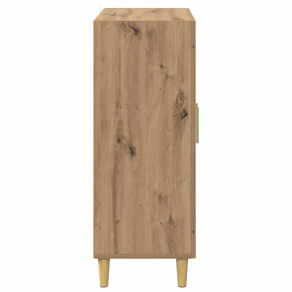 Vitrina Roble artesanal 69,5 x 34 x 90 cm Madera contrachapada