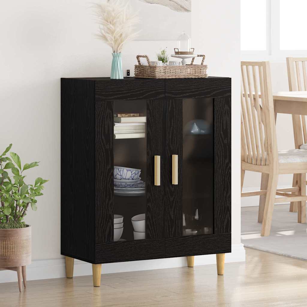 Handmade Oak Display Cabinet 69.5 x 34 x 90 cm Plywood