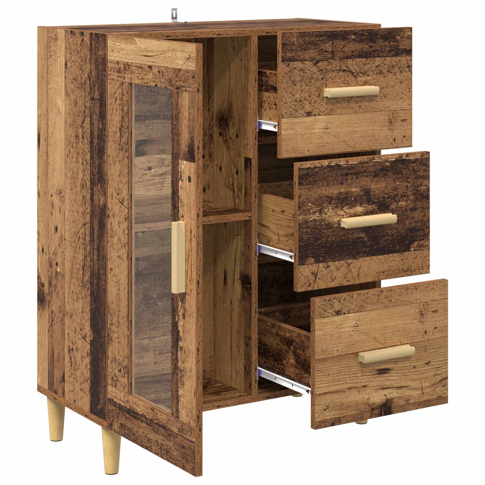 Vitrina Madera Vieja 69,5 x 34 x 90 cm Madera contrachapada