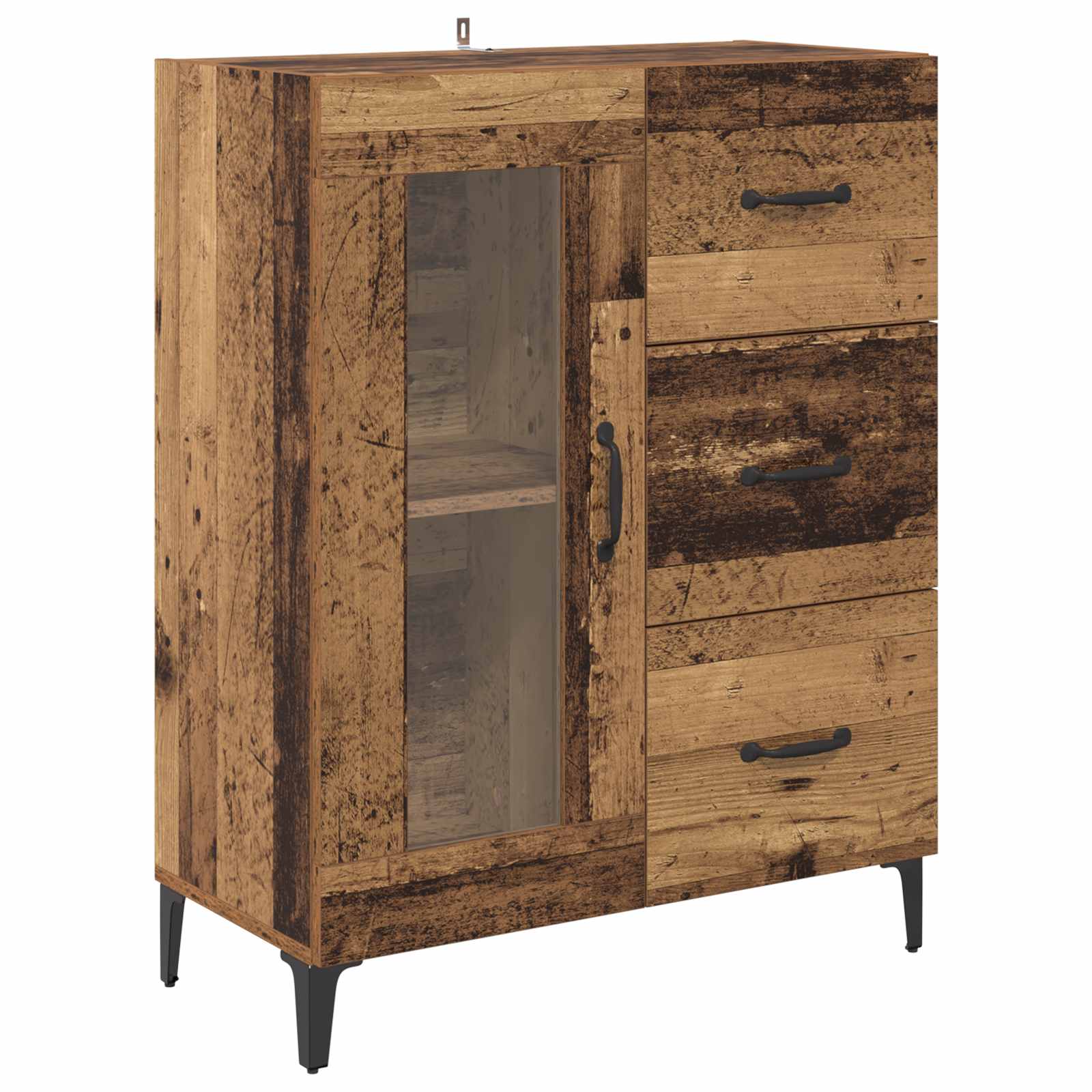 Vitrina con cajón Madera Vieja 69,5 x 34 x 90 cm