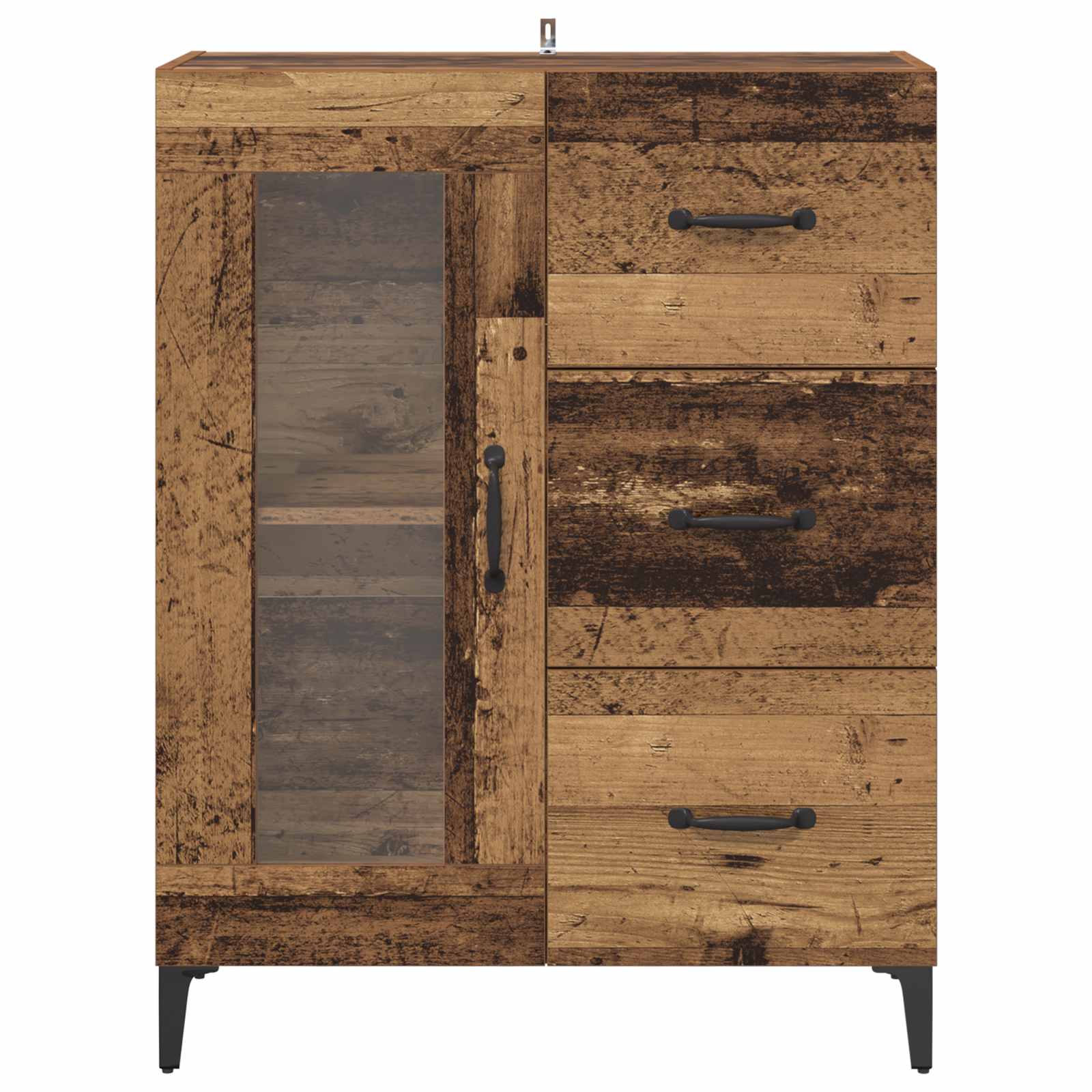 Vitrina con cajón Madera Vieja 69,5 x 34 x 90 cm