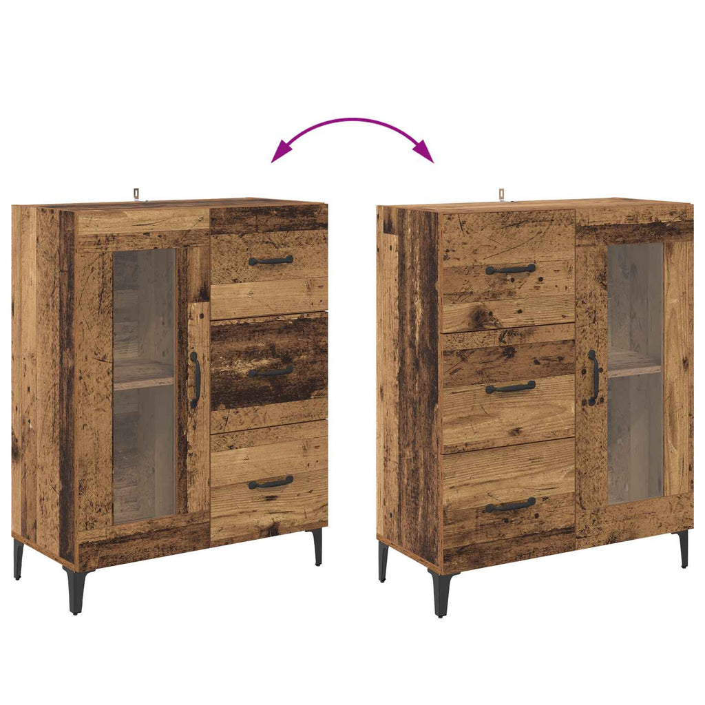 Vitrina con cajón Madera Vieja 69,5 x 34 x 90 cm