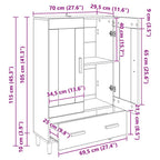 Alacena Madera Vieja 70 x 31 x 115 cm Madera contrachapada