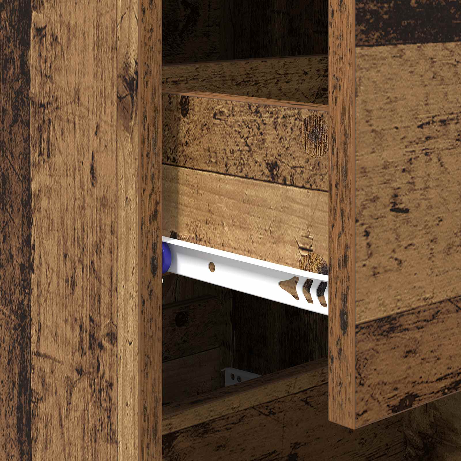 Vitrina Madera vieja 34.5 x 34 x 90 cm Madera contrachapada