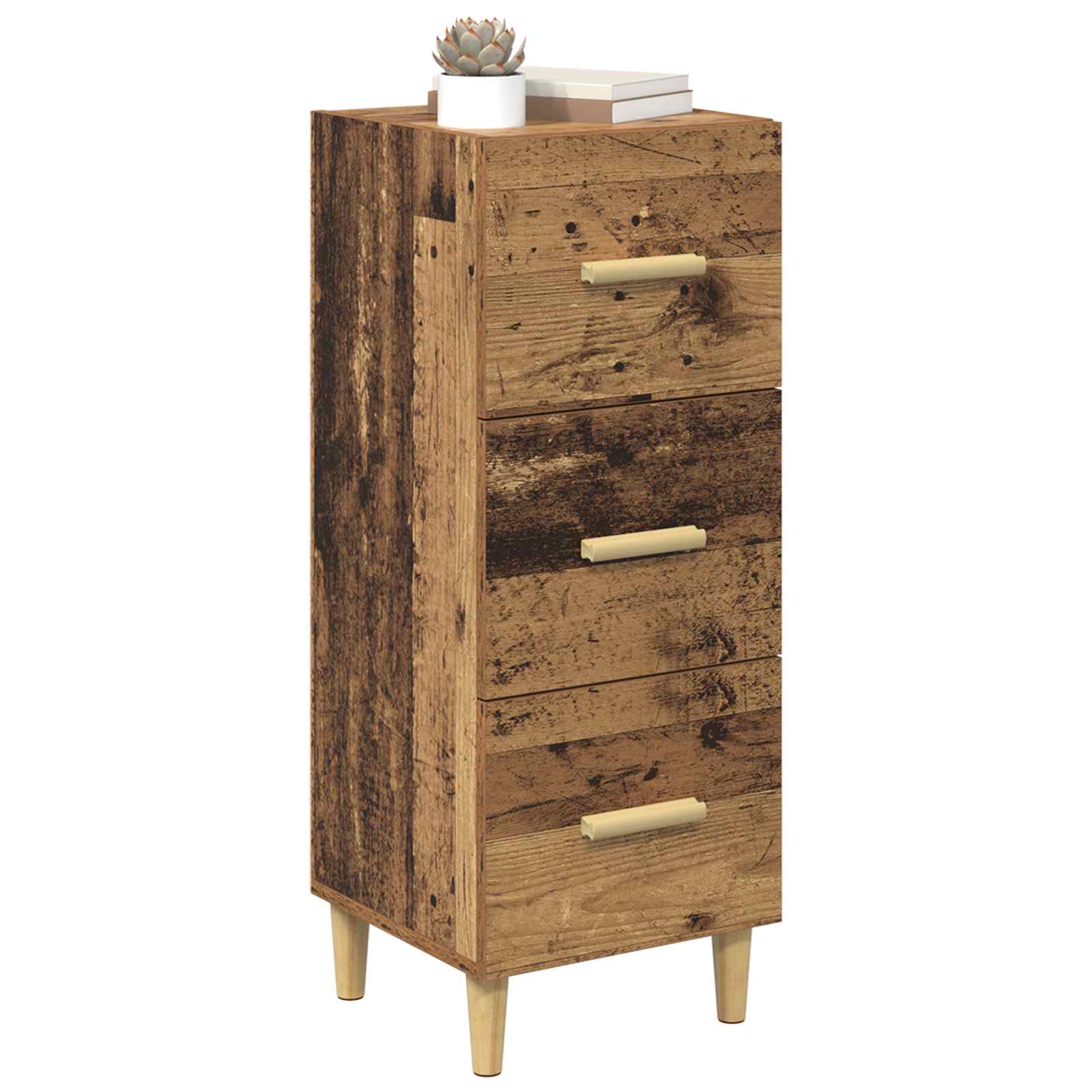 Vitrina Madera vieja 34.5 x 34 x 90 cm Madera contrachapada