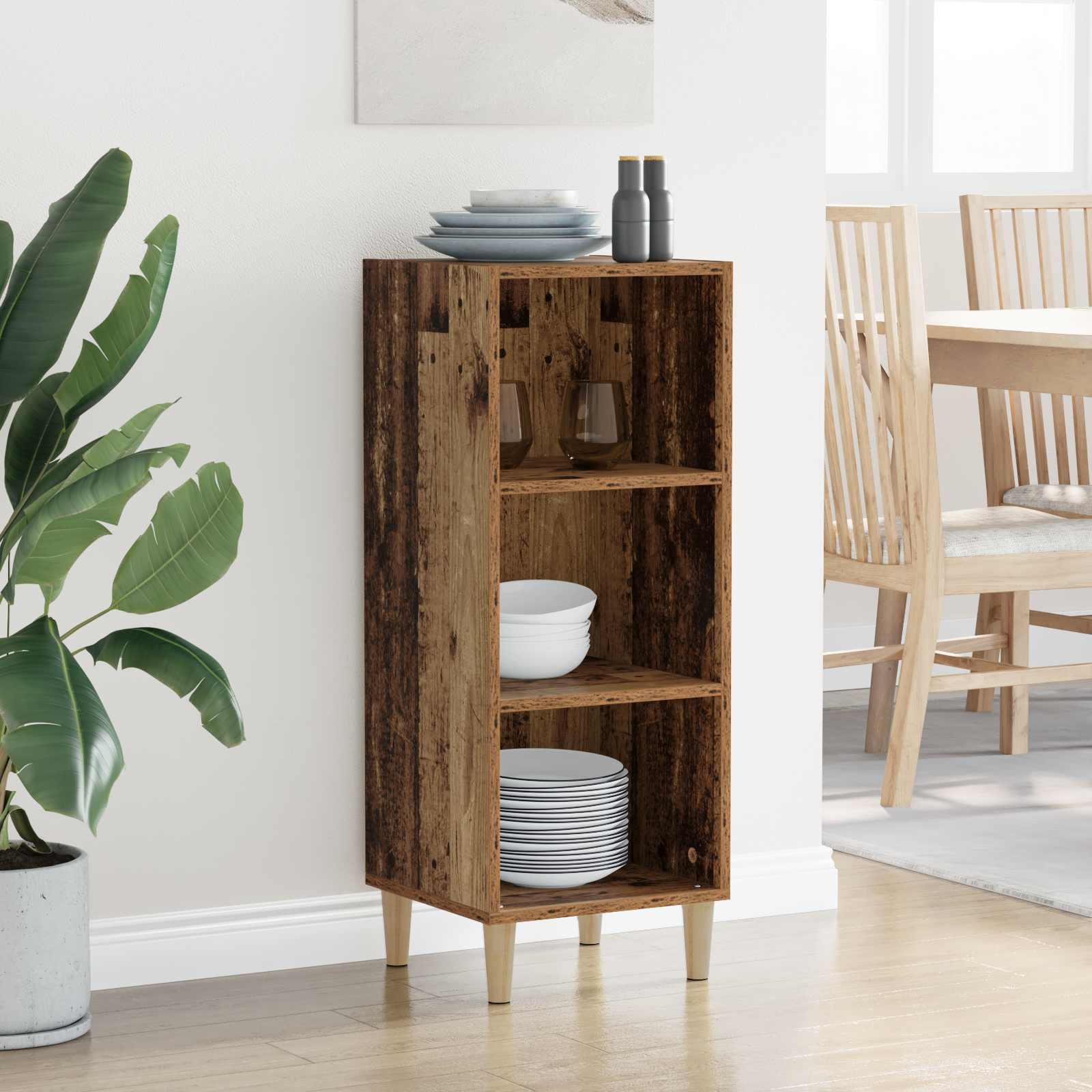 Aparador Madera vieja 34,5 x 32,5 x 90 cm Madera de ingeniería