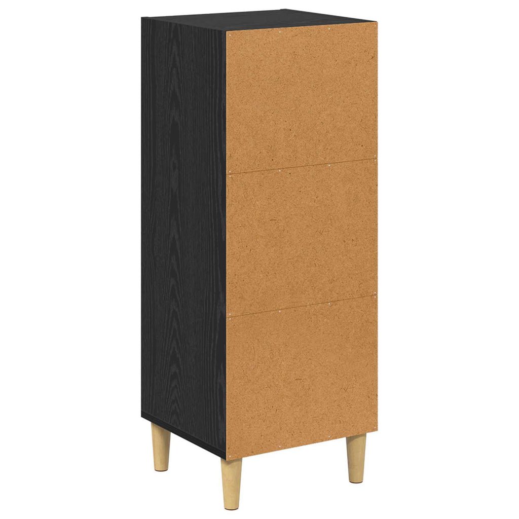 Aparador Roble Negro 34,5 x 32,5 x 90 cm Madera de ingeniería