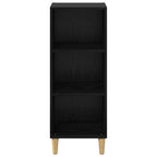 Aparador Roble Negro 34,5 x 32,5 x 90 cm Madera de ingeniería