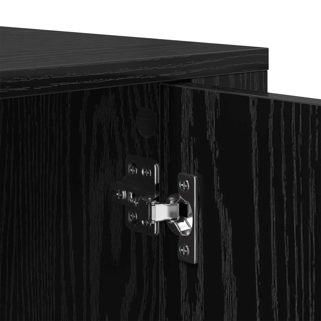 Vitrina Roble Negro 40 x 33 x 70 cm Madera contrachapada