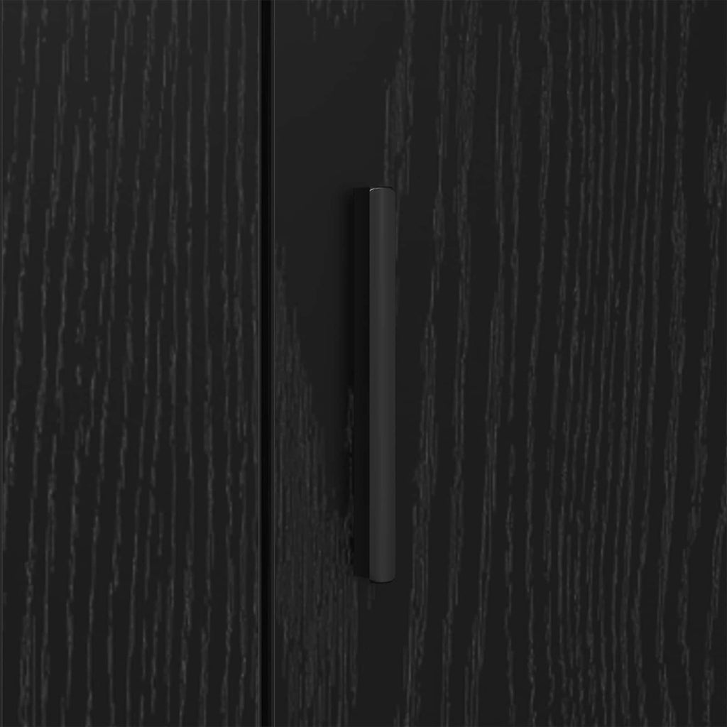 Vitrina Roble Negro 40 x 33 x 70 cm Madera contrachapada