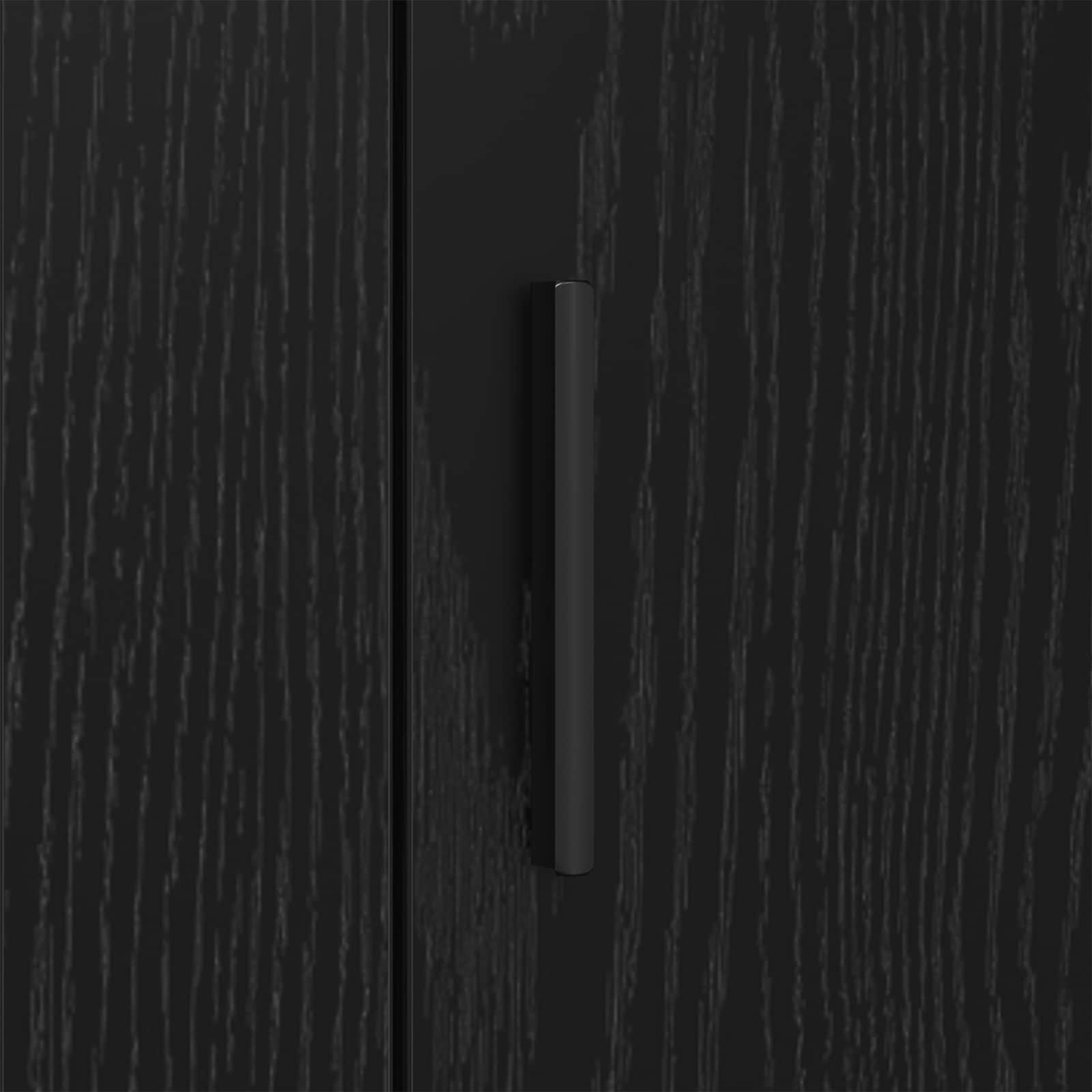 Vitrina Roble Negro 40 x 33 x 70 cm Madera contrachapada