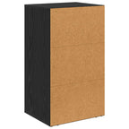Vitrina Roble Negro 40 x 33 x 70 cm Madera contrachapada