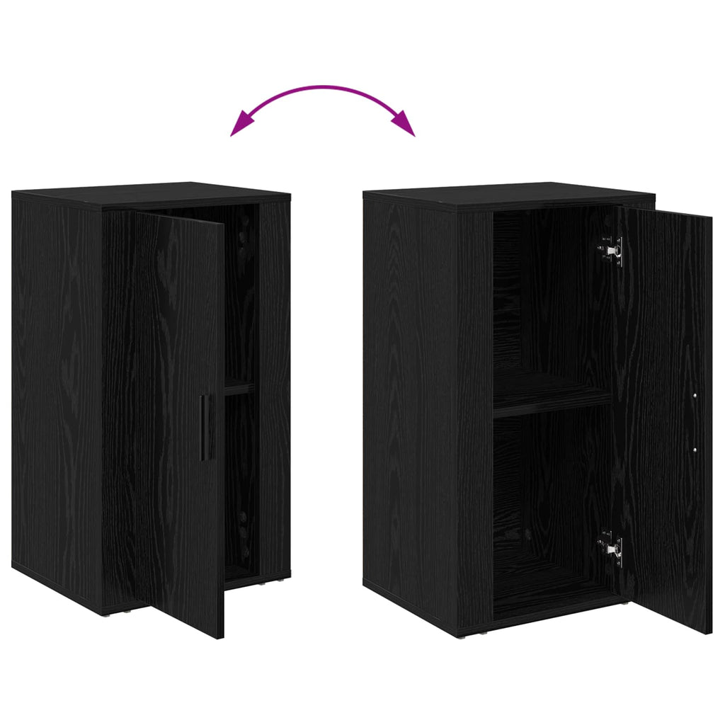 Vitrina Roble Negro 40 x 33 x 70 cm Madera contrachapada