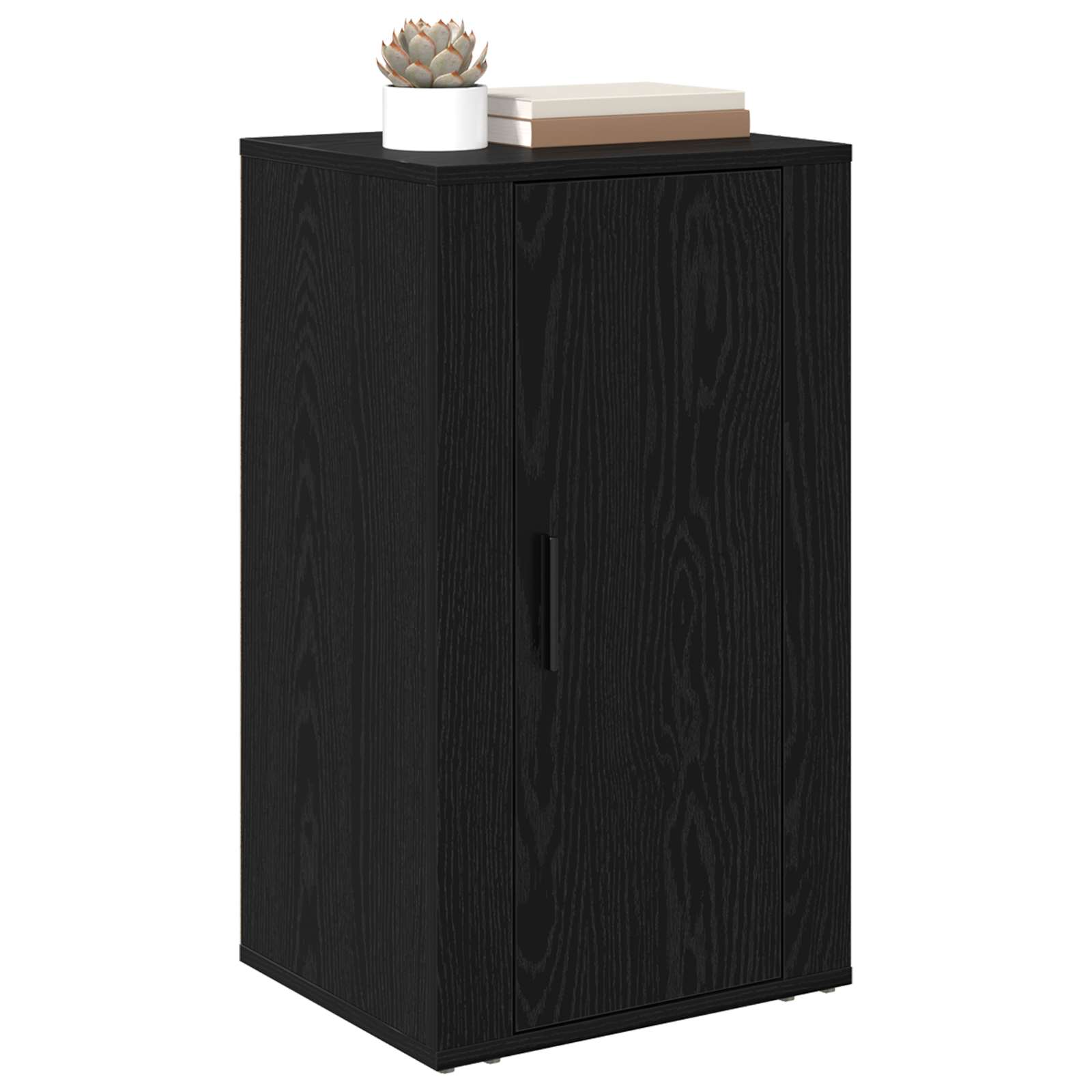 Vitrina Roble Negro 40 x 33 x 70 cm Madera contrachapada