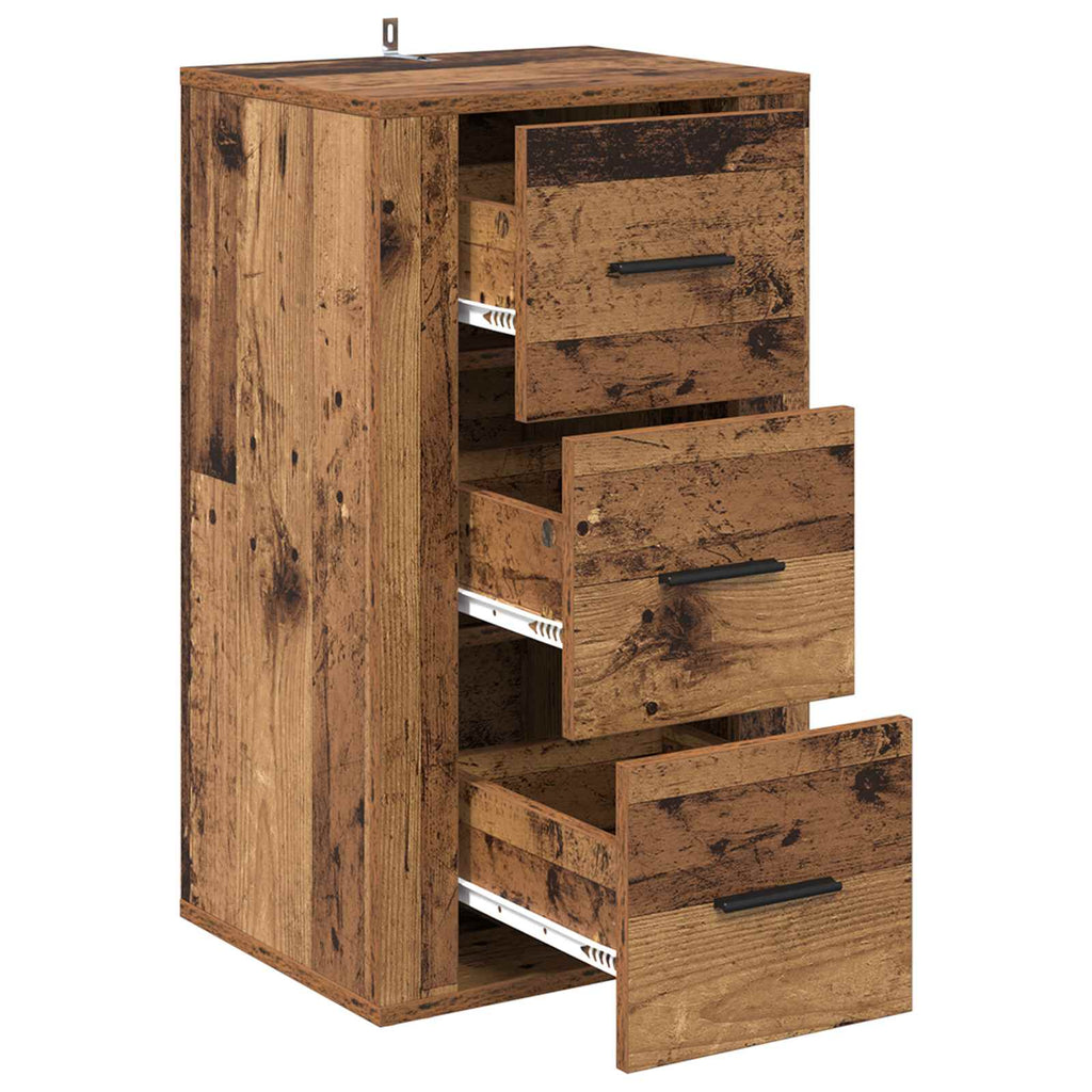 Vitrina Madera vieja 40 x 33 x 70 cm Madera contrachapada