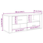 Gabinete de TV con cajón Madera Vieja 100 x 35 x 40 cm