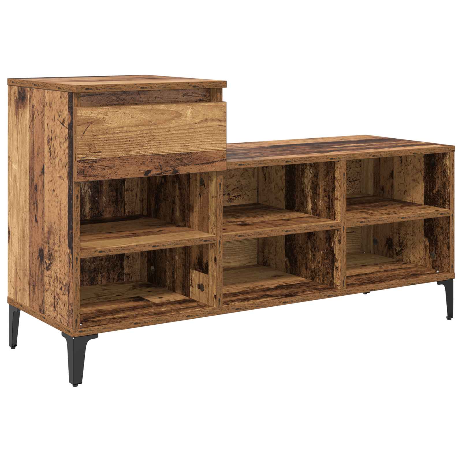 Armario para Zapatos con cajón Madera vieja 102 x 36 x 60 cm