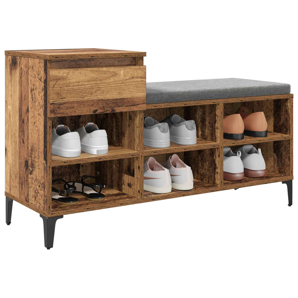 Armario para Zapatos con cajón Madera vieja 102 x 36 x 60 cm