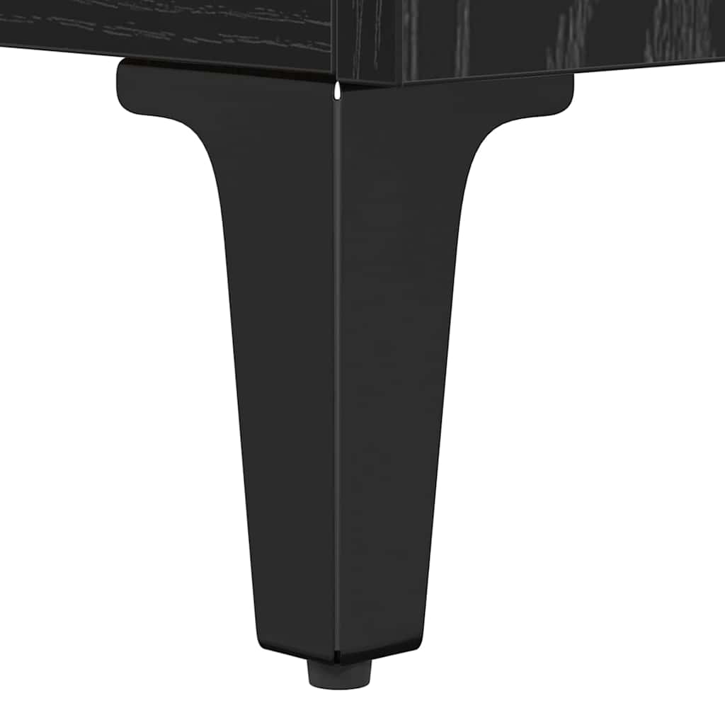 Mesa de Café Roble Negro 90 x 49 x 45 cm Madera de ingeniería
