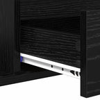 Mesa de Café Roble Negro 90 x 49 x 45 cm Madera de ingeniería